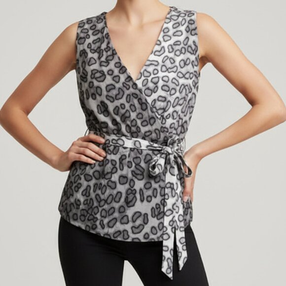 ROBERTO CAVALLI JUST CAVALLI fabulous animal print top IT42 US S - Picture 3 of 15